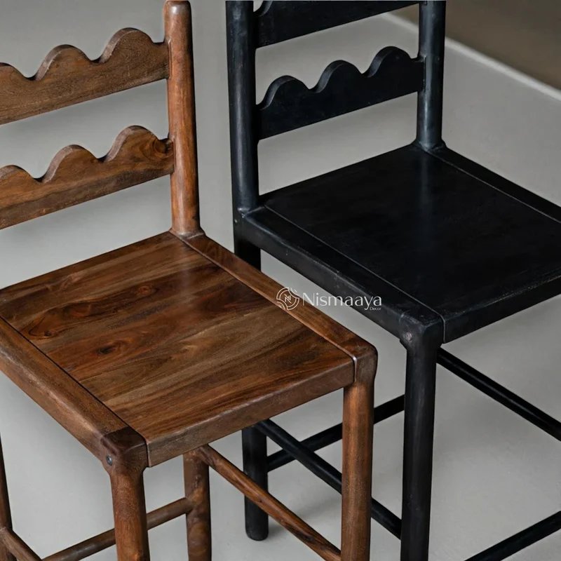 Tarang Counter Design Reclaimed Wooden Chairs