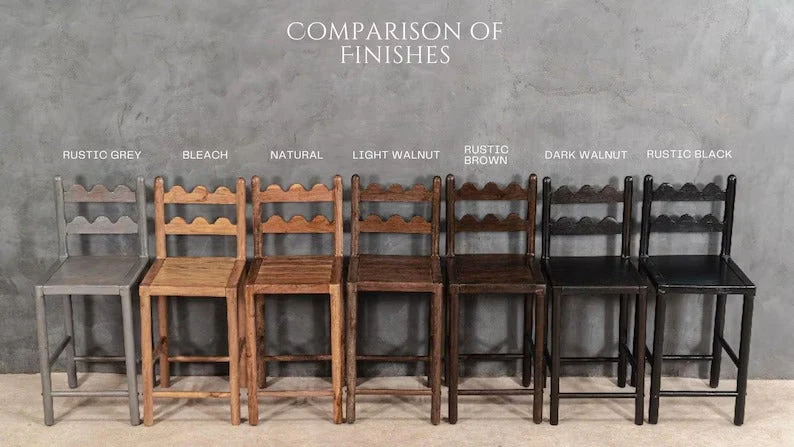 Tarang Counter Design Reclaimed Wooden Chairs