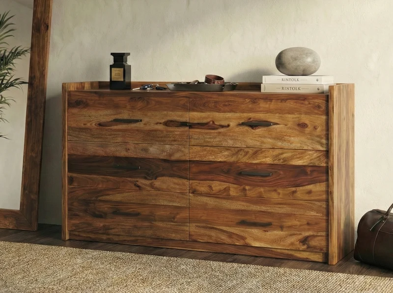 Commode Nagpur – Sheesham massif brun