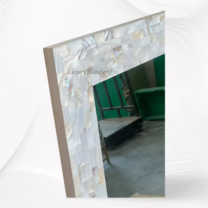 Full Mother of Pearl Inlay Wall Mirror
