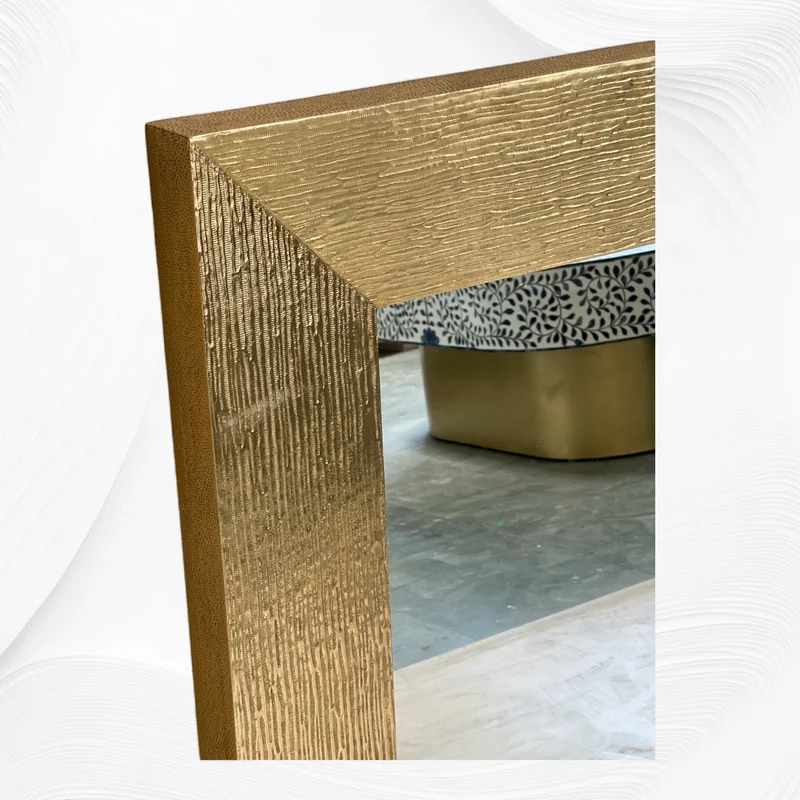 Wave Brass Mirror