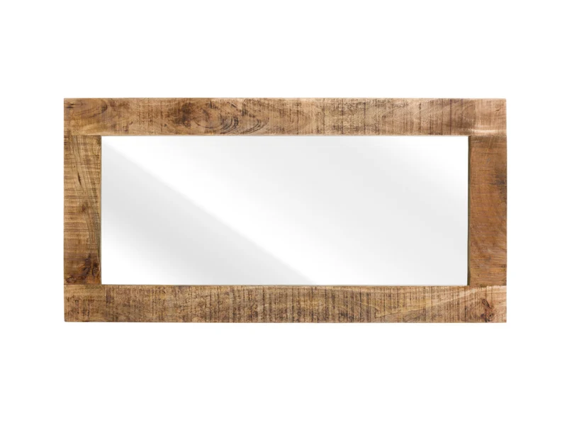 Miroir 72×28" – Manguier massif naturel texturé