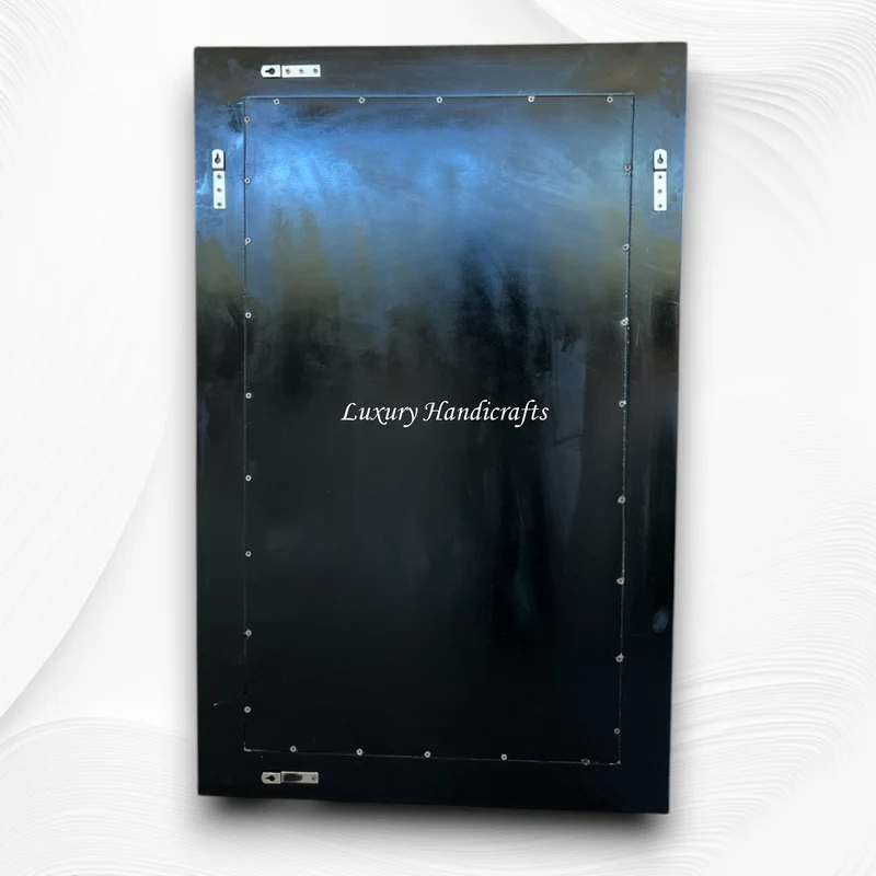Black MOP Inlay Arctic Mirror