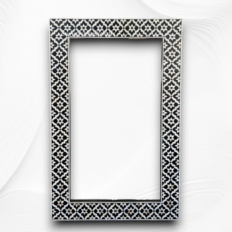 Black MOP Inlay Arctic Mirror