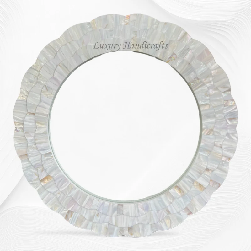 Full MOP Inlay Flower Mirror