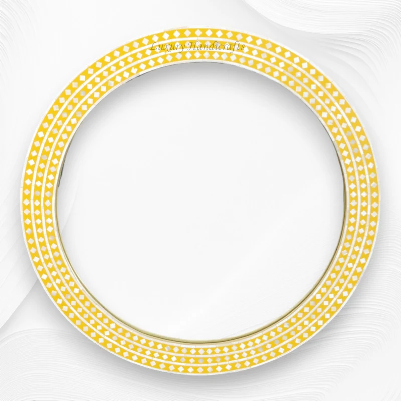 Bone Inlay Devina Mirror Yellow