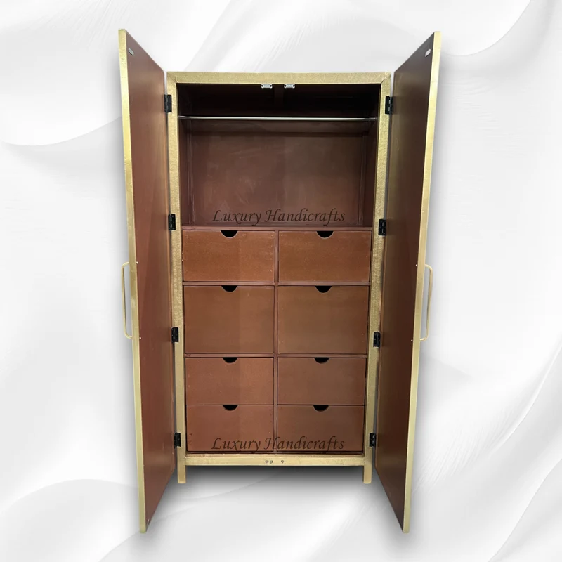 Elio Brass Embossed Cupboard