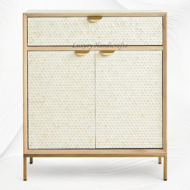 Cora Bone Inlay Entryway Cabinet | Inlaid Chest Of Drawers