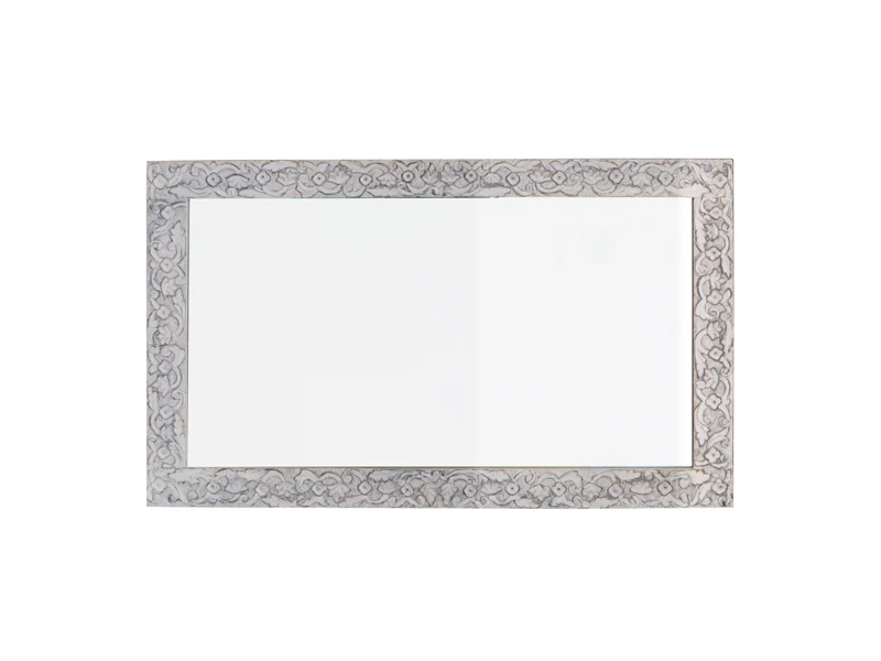 Miroir Valsad – Manguier massif blanc patiné