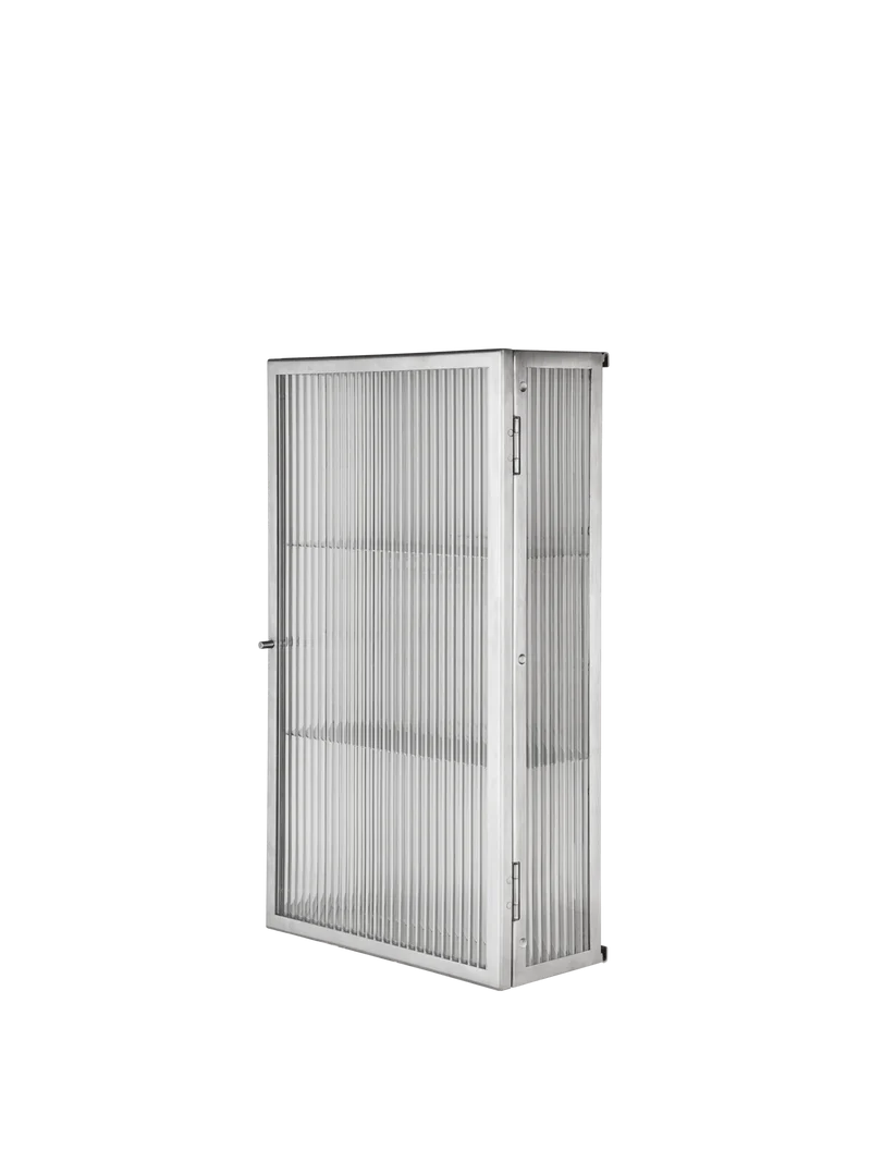Haze Wall Cabinet - Reeded Glass