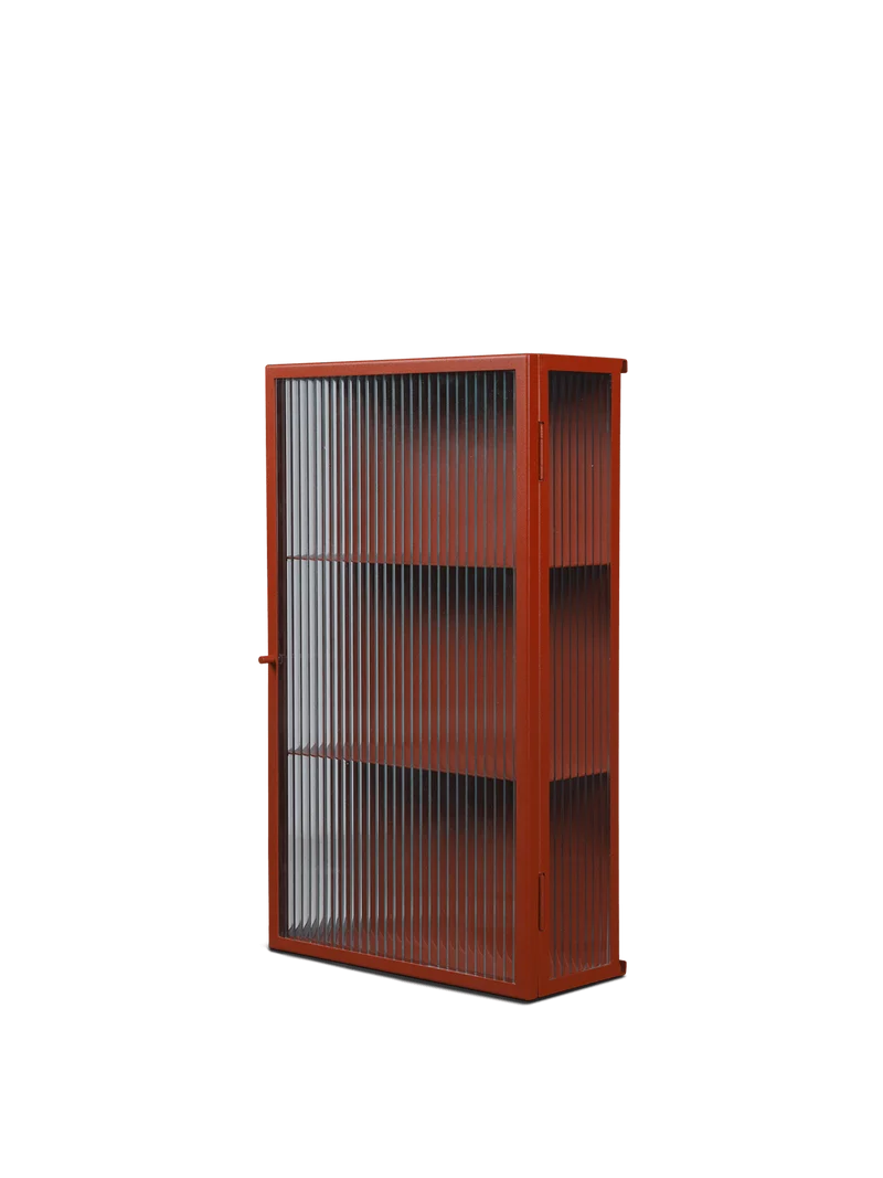 Haze Wall Cabinet - Reeded Glass
