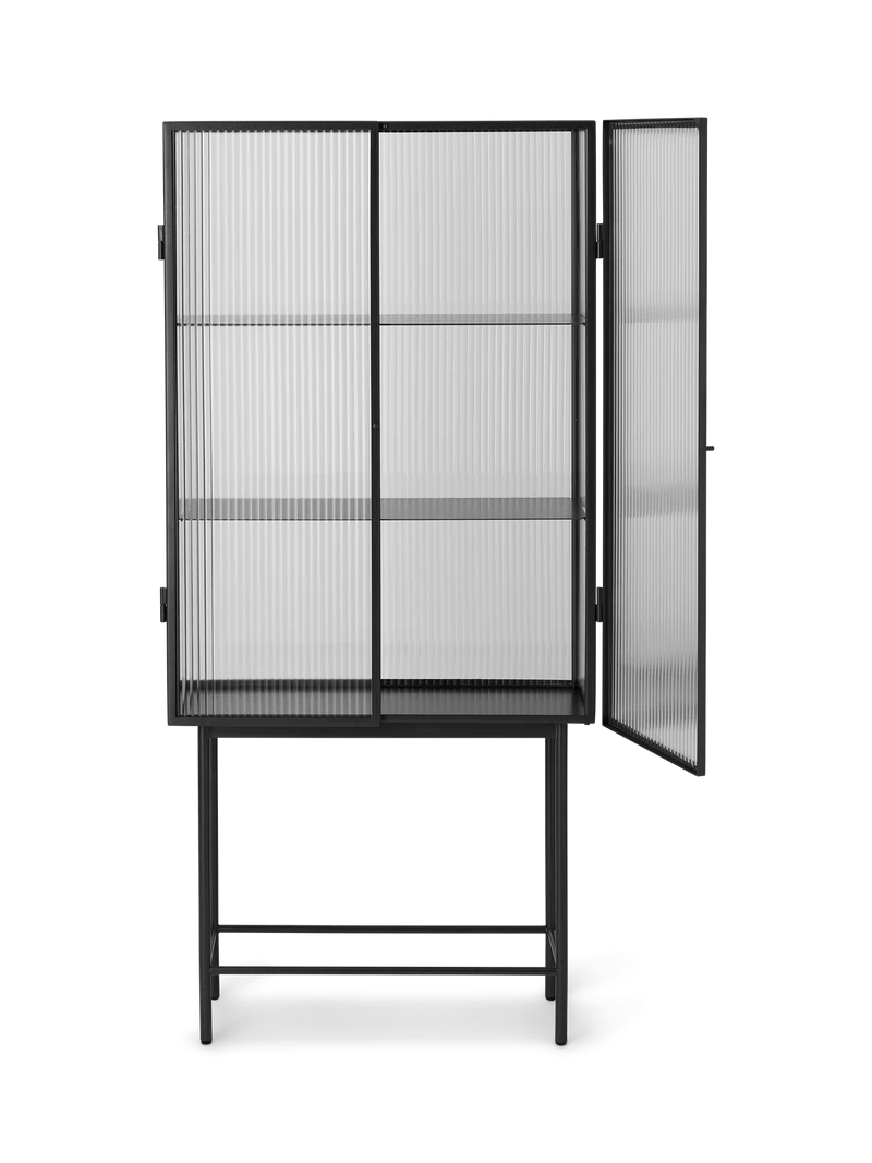 Haze Vitrine - Reeded Glass