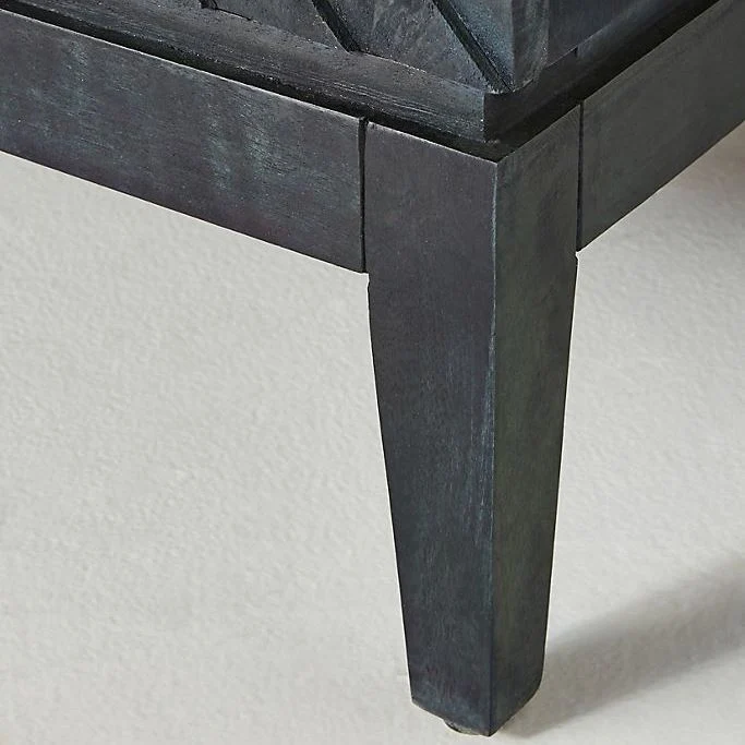 Handcarved Samuel Cabinet Black