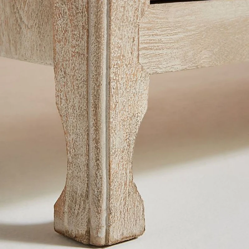 Luxury Handcarved Lombok 3 Drawer Dresser White Wash