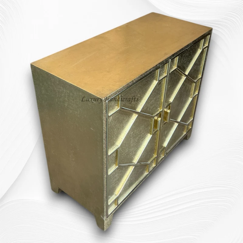 Chatham Hollywood Regency 2 Door Brass Cabinet