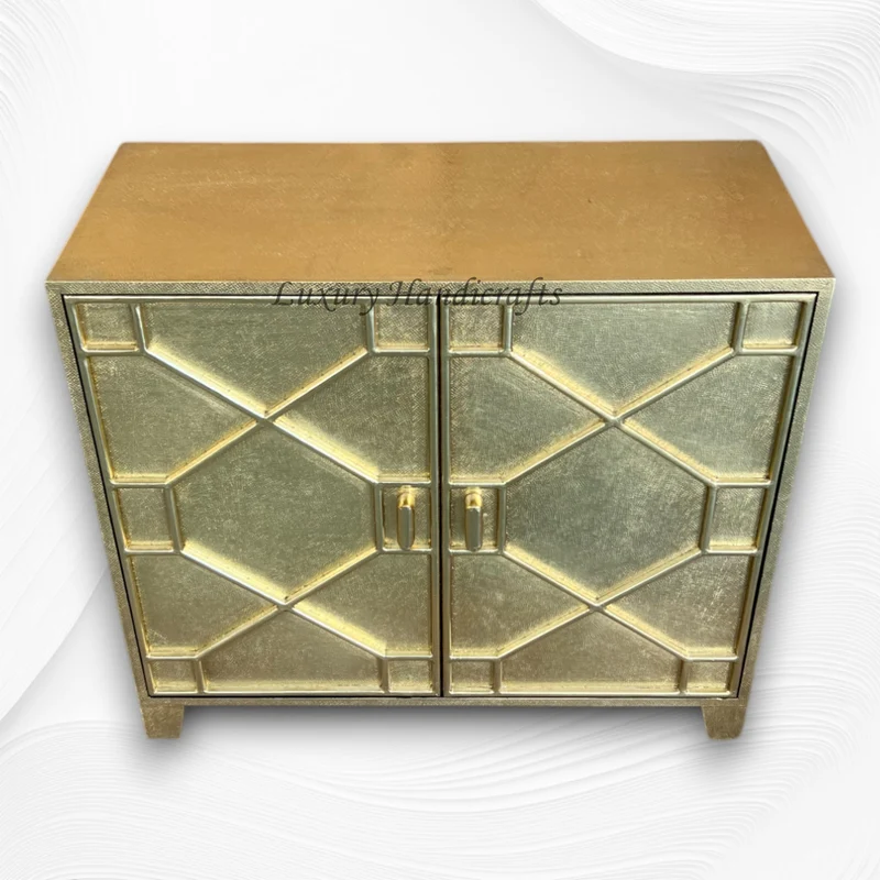 Chatham Hollywood Regency 2 Door Brass Cabinet