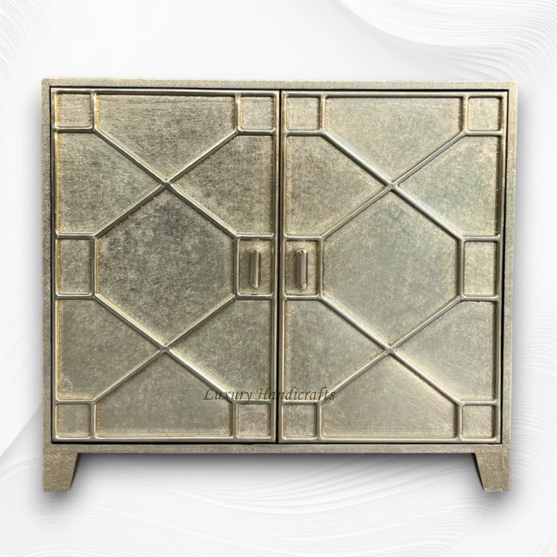 Chatham Hollywood Regency 2 Door Brass Cabinet