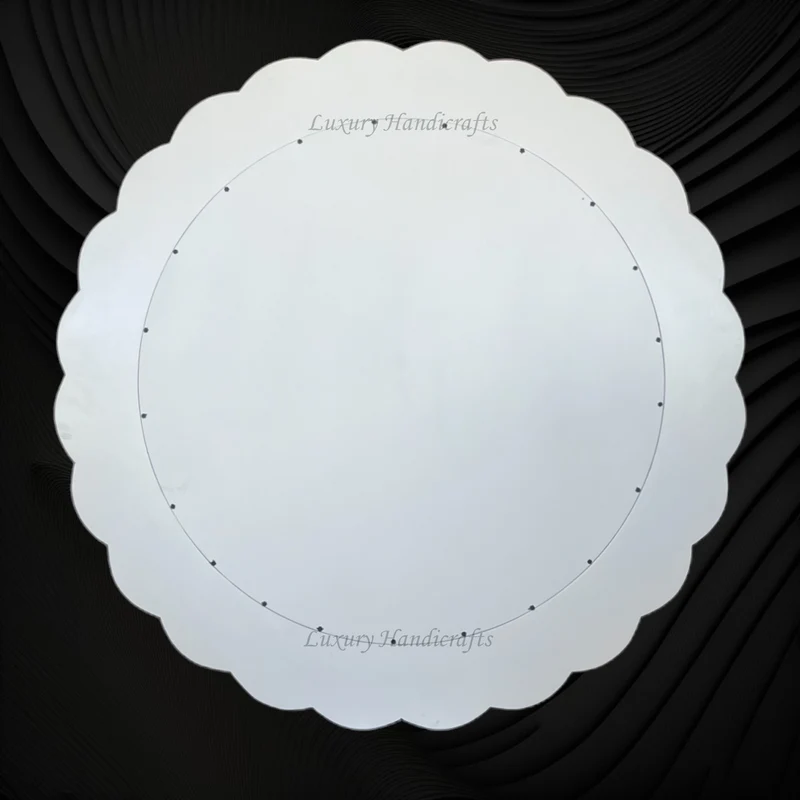 Full Bone Inlay Flower Mirror
