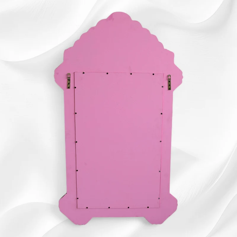 Pink Mother Of Pearl Inlaid Parrot Mirror