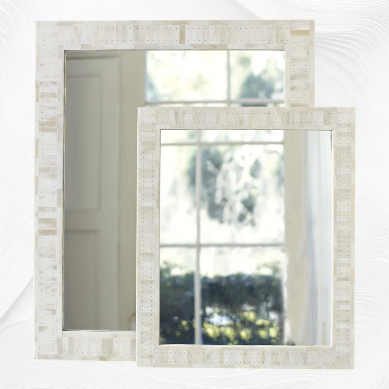 Full Bone Inlay Wall Mirror