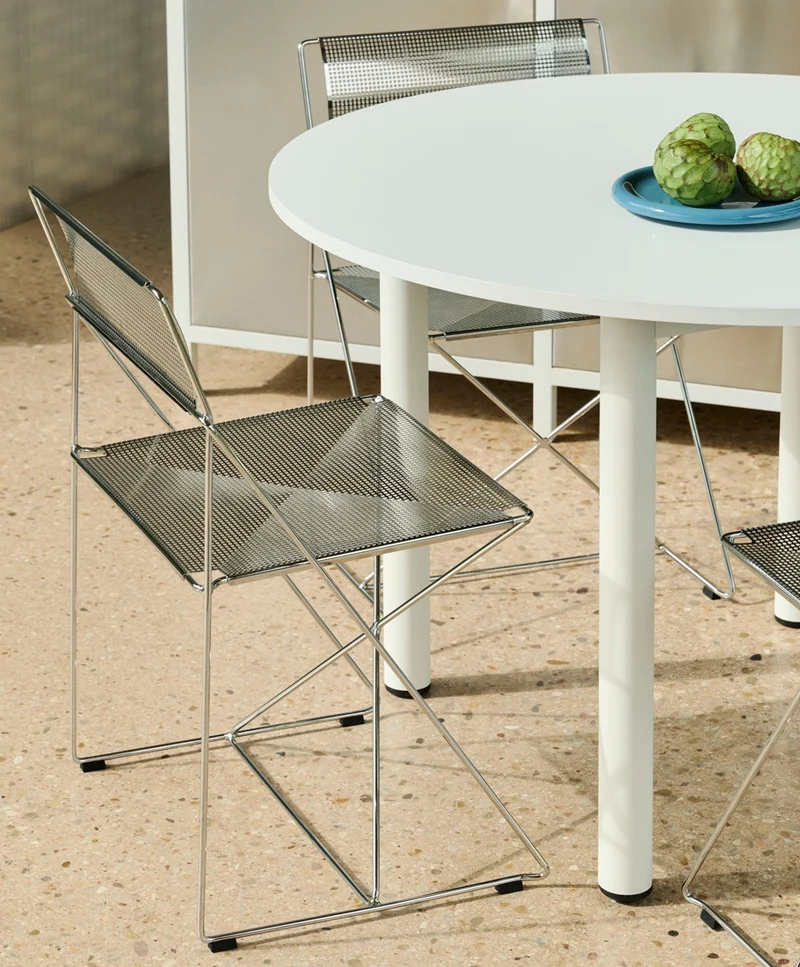 X Line Chair — Chromed base