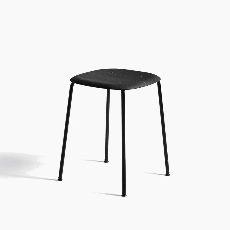 Soft Edge Chair Soft Edge 70 — Soft Edge70 Black Steel 4-Leg