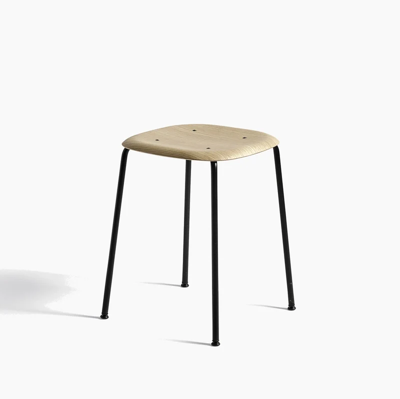 Soft Edge Chair Soft Edge 70 — Soft Edge70 Black Steel 4-Leg