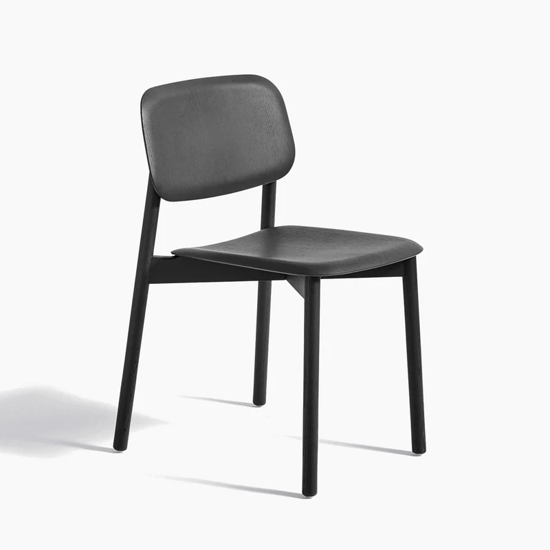 Soft Edge Chair Soft Edge 60 — Soft Edge60 Black Lacquered oak 4-Leg