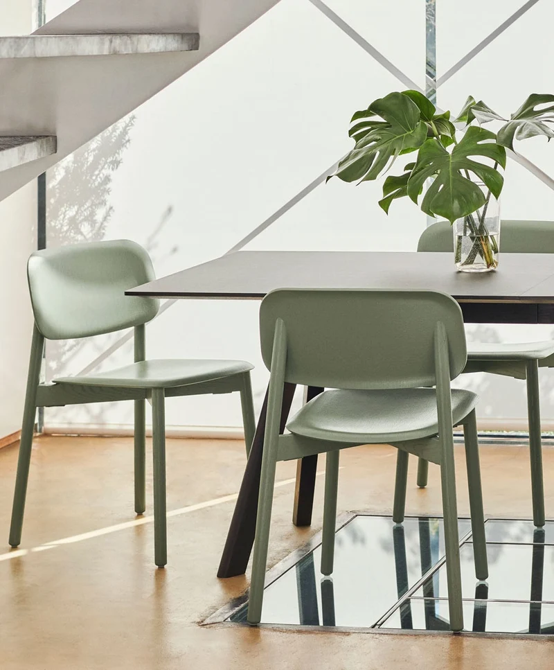 Soft Edge Chair Soft Edge 60 — Soft Edge60 Black Lacquered oak 4-Leg