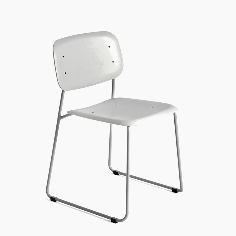 Soft Edge Chair Soft Edge 55 — Soft Edge55 Soft grey Steel Sled