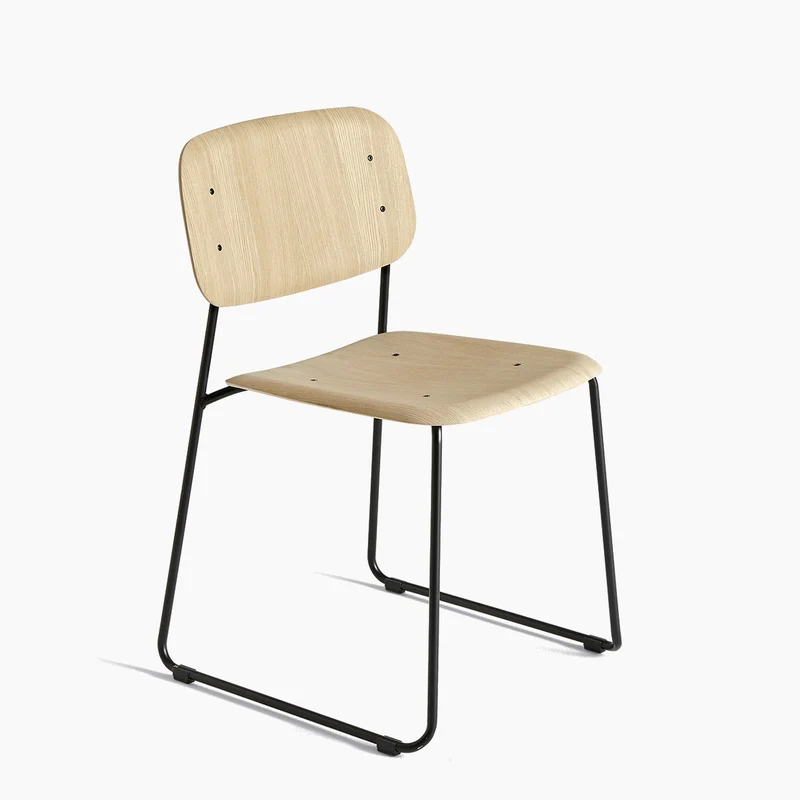Soft Edge Chair Soft Edge 50 — Soft Edge50 Black Steel Sled