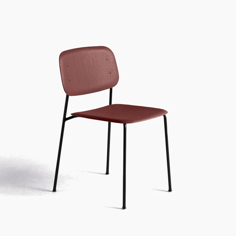 Soft Edge Chair Soft Edge 40 — Soft Edge40 Black Steel 4-Leg