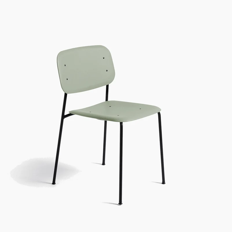 Soft Edge Chair Soft Edge 40 — Soft Edge40 Black Steel 4-Leg