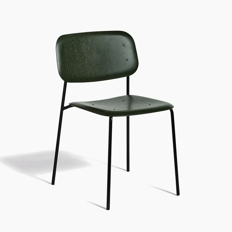 Soft Edge Chair Soft Edge 40 — Soft Edge40 Black Steel 4-Leg