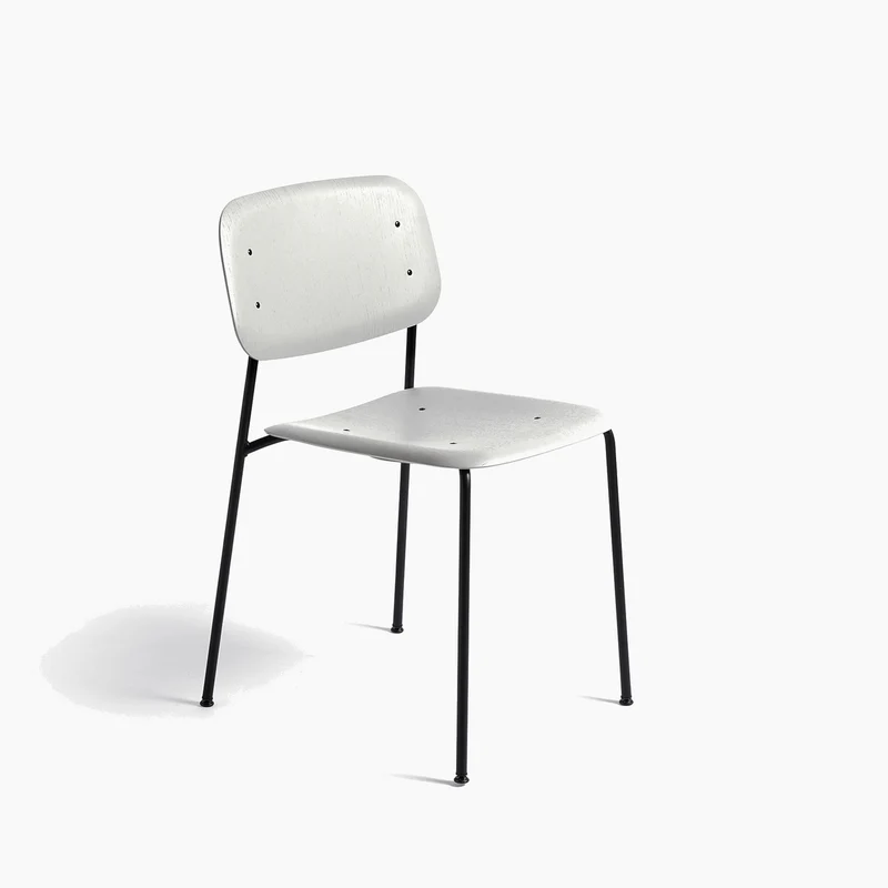 Soft Edge Chair Soft Edge 40 — Soft Edge40 Black Steel 4-Leg