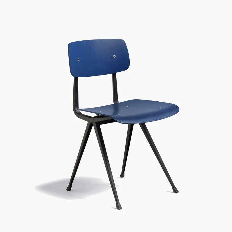 Result Chair — Black Steel 4-Leg