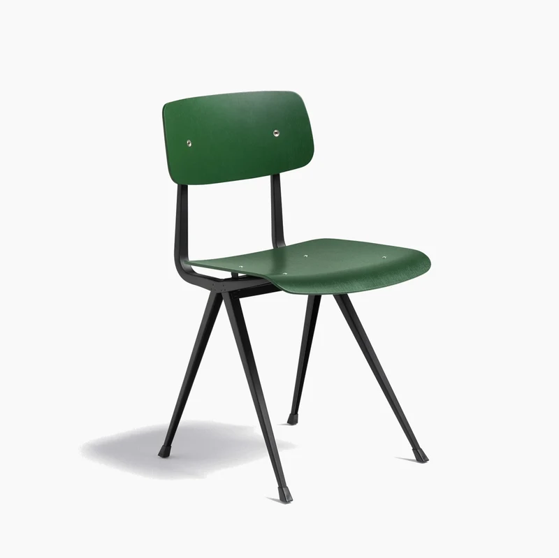 Result Chair — Black Steel 4-Leg