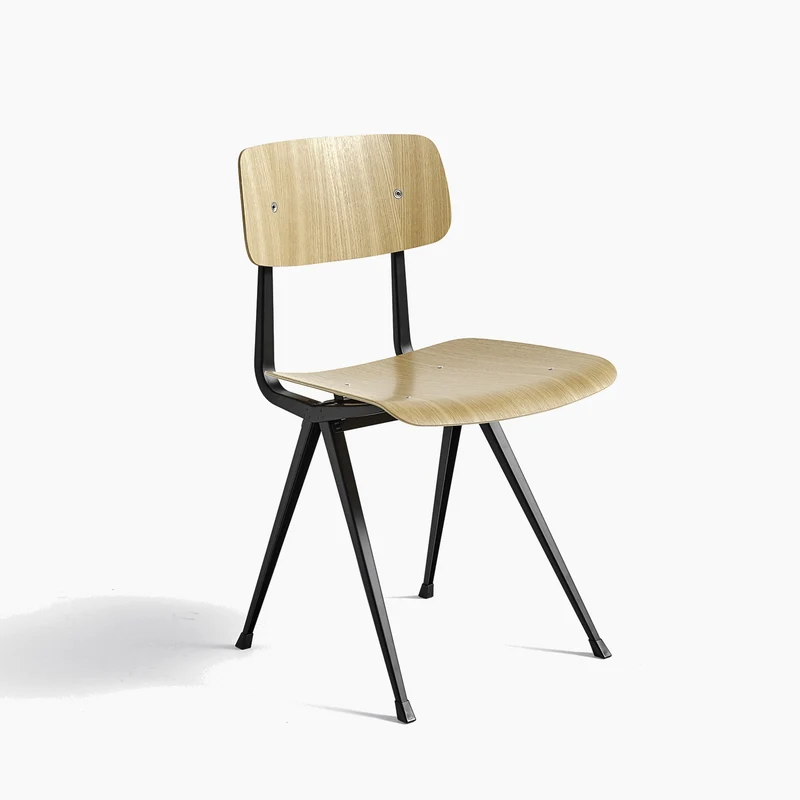 Result Chair — Black Steel 4-Leg