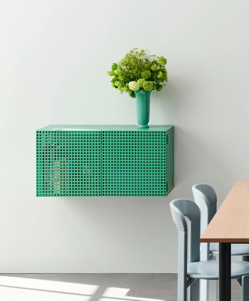 Perforated Cabinet Wall