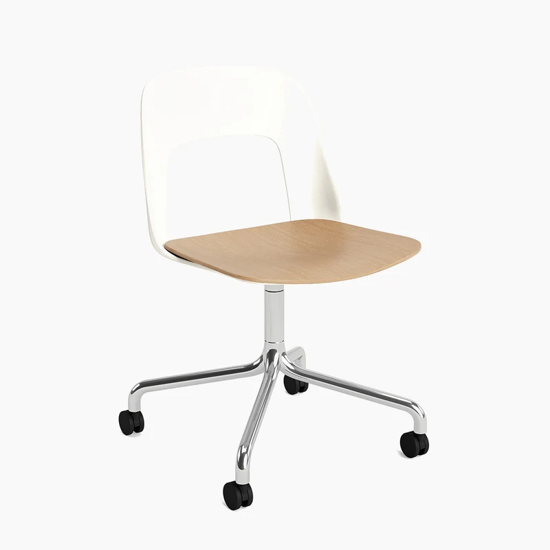 Layout Chair 162 — Polished aluminium Swivel Wheel