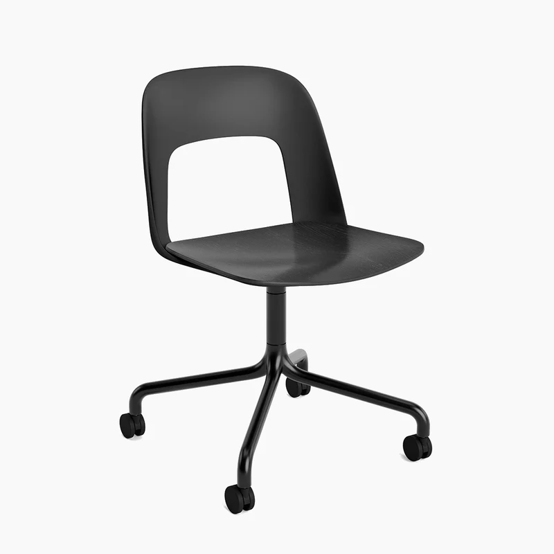 Layout Chair 162 — Black Aluminium Swivel Wheel