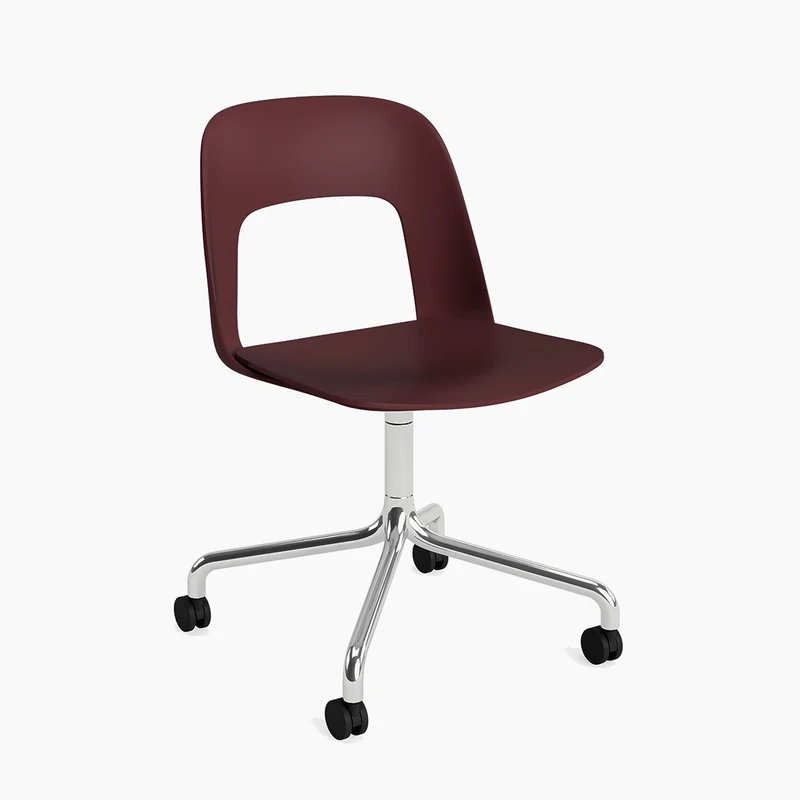 Layout Chair 161 — Polished aluminium Swivel Wheel