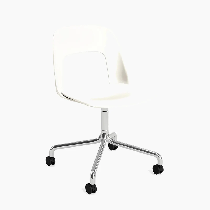 Layout Chair 161 — Polished aluminium Swivel Wheel
