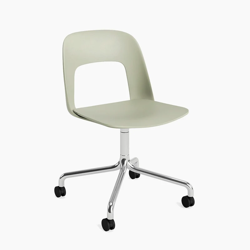 Layout Chair 161 — Polished aluminium Swivel Wheel