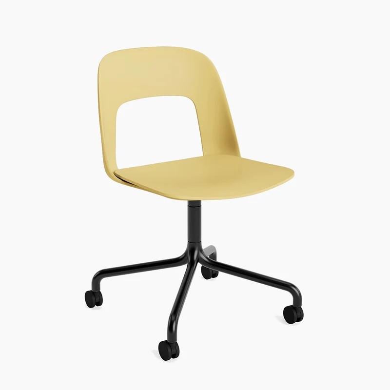 Layout Chair 161 — Black Aluminium Swivel Wheel