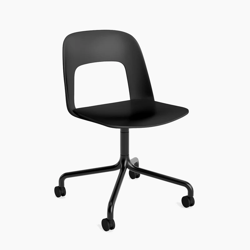 Layout Chair 161 — Black Aluminium Swivel Wheel