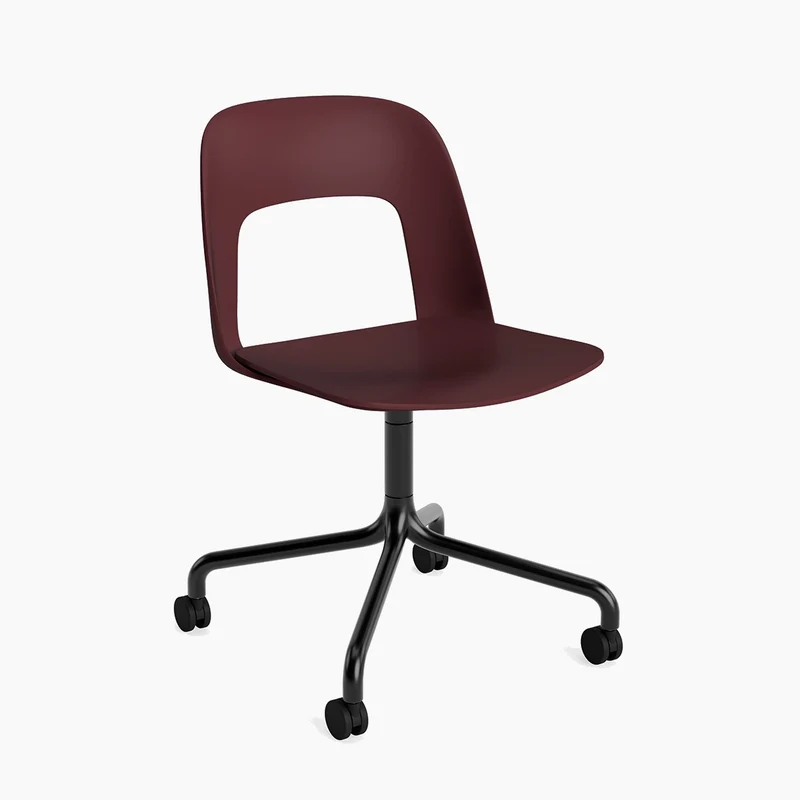 Layout Chair 161 — Black Aluminium Swivel Wheel