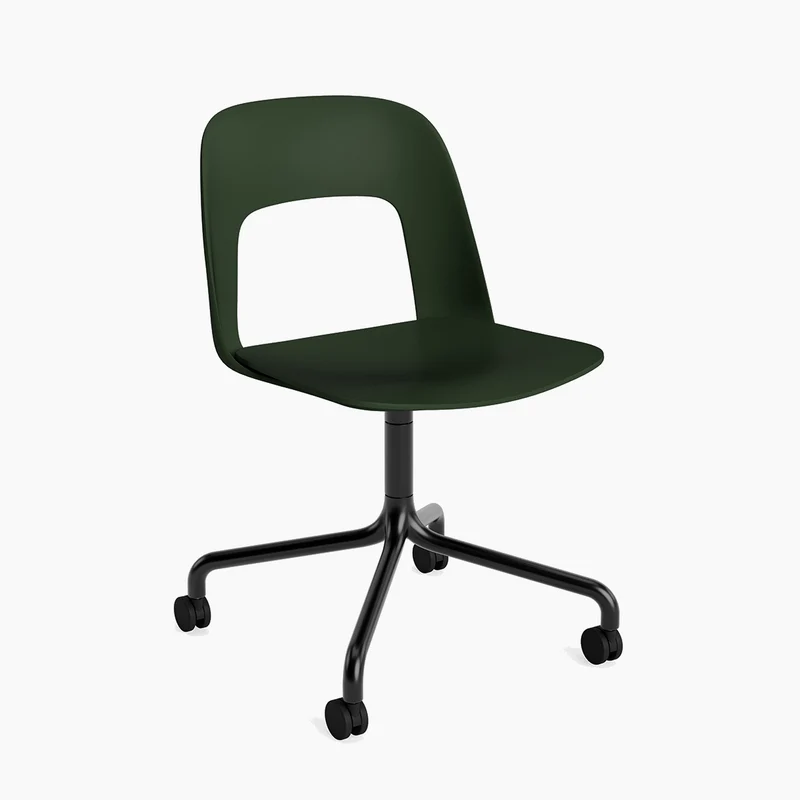 Layout Chair 161 — Black Aluminium Swivel Wheel