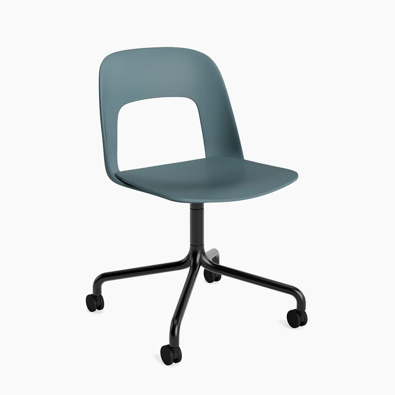 Layout Chair 161 — Black Aluminium Swivel Wheel