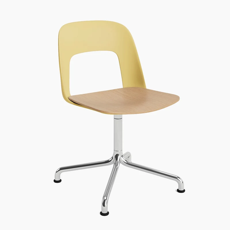 Layout Chair 152 — Polished aluminium Swivel Arc